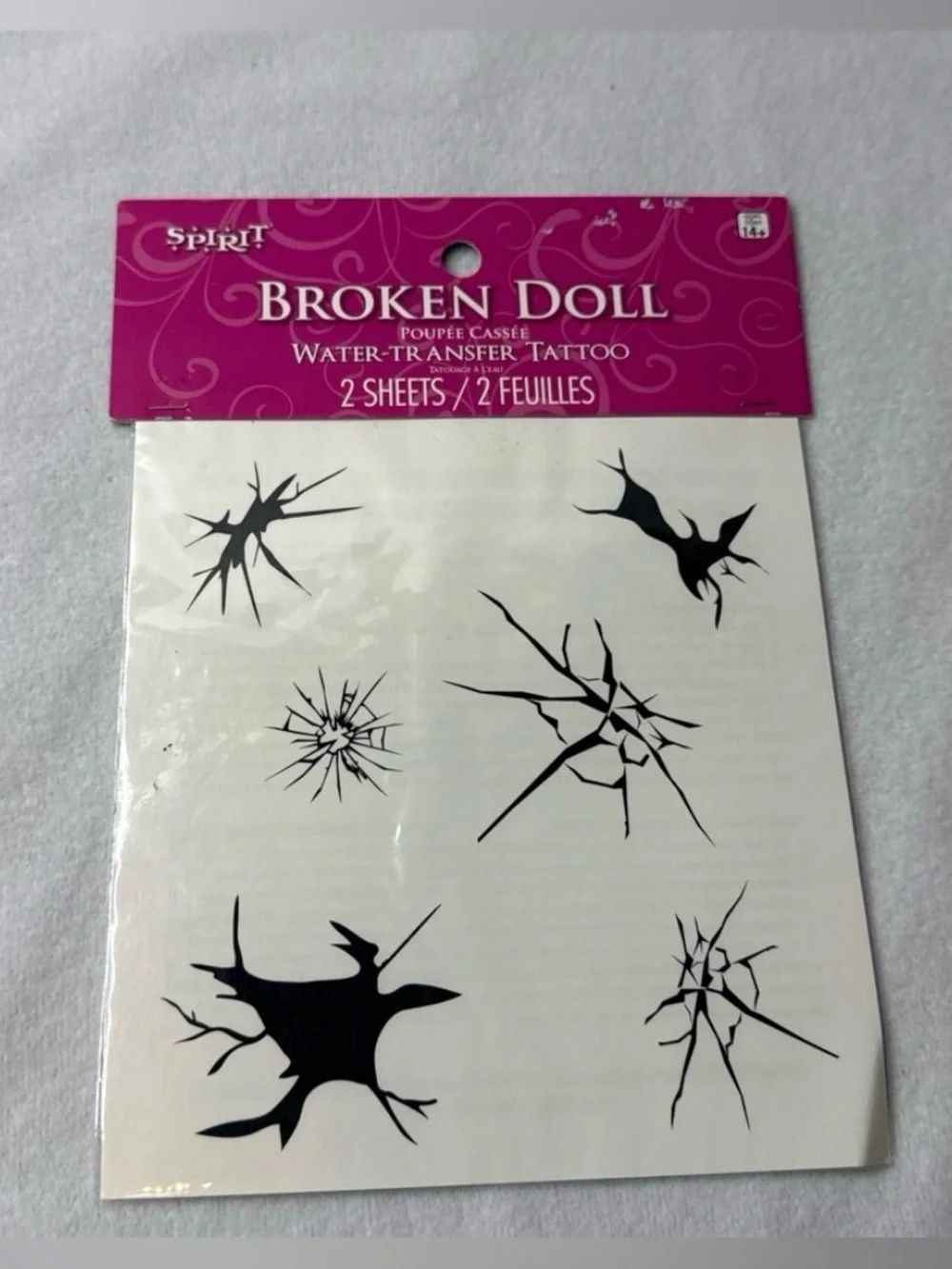 Spirit Broken Doll Black Decal Stickers